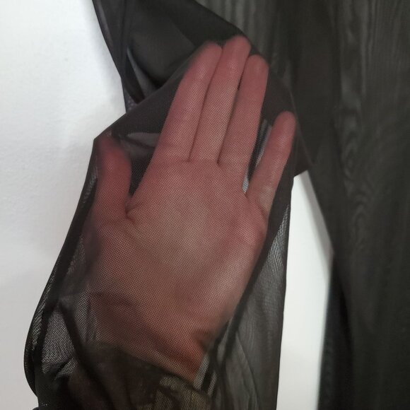 Wild Fable Womens Black Sheer Flared Pants X 14/16 Lightweight Mesh With Tags - Picture 7 of 7